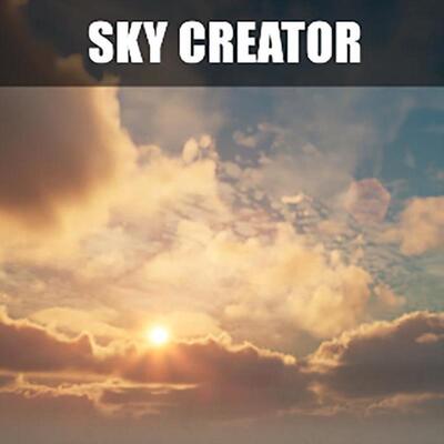 UE5虚幻5 UE4新版动态体积云雨雪天气天空球Sky Creator 4.26-5.0