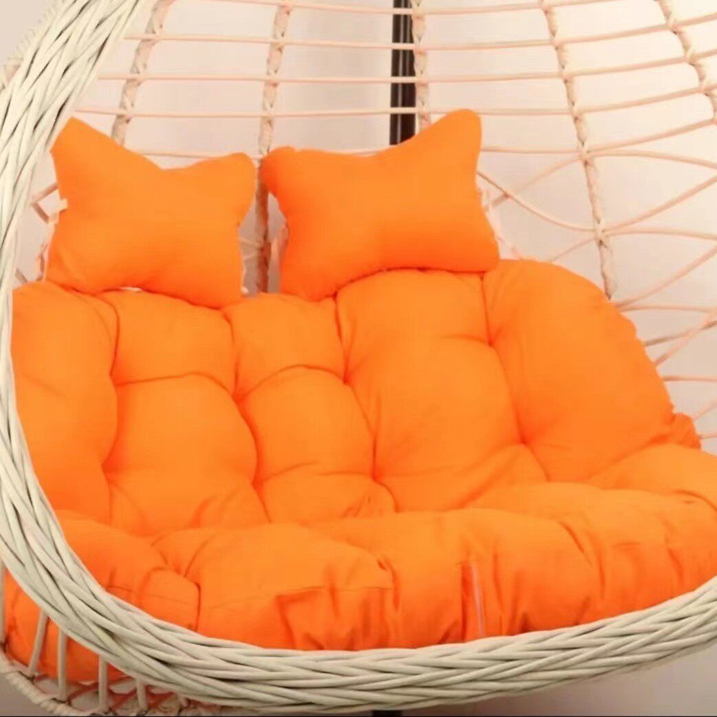 gju8批发吊篮坐垫秋千坐垫单人藤椅摇篮双人布垫吊篮换洗布套吊椅