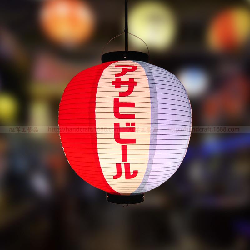 日式灯笼店铺户外防水防晒圆形寿司料理酒店商场会所pvc装饰广告