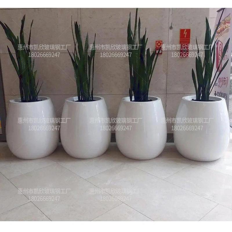 玻璃钢花盆户外商场花钵花器花箱酒店种植落地大花坛组合厂家