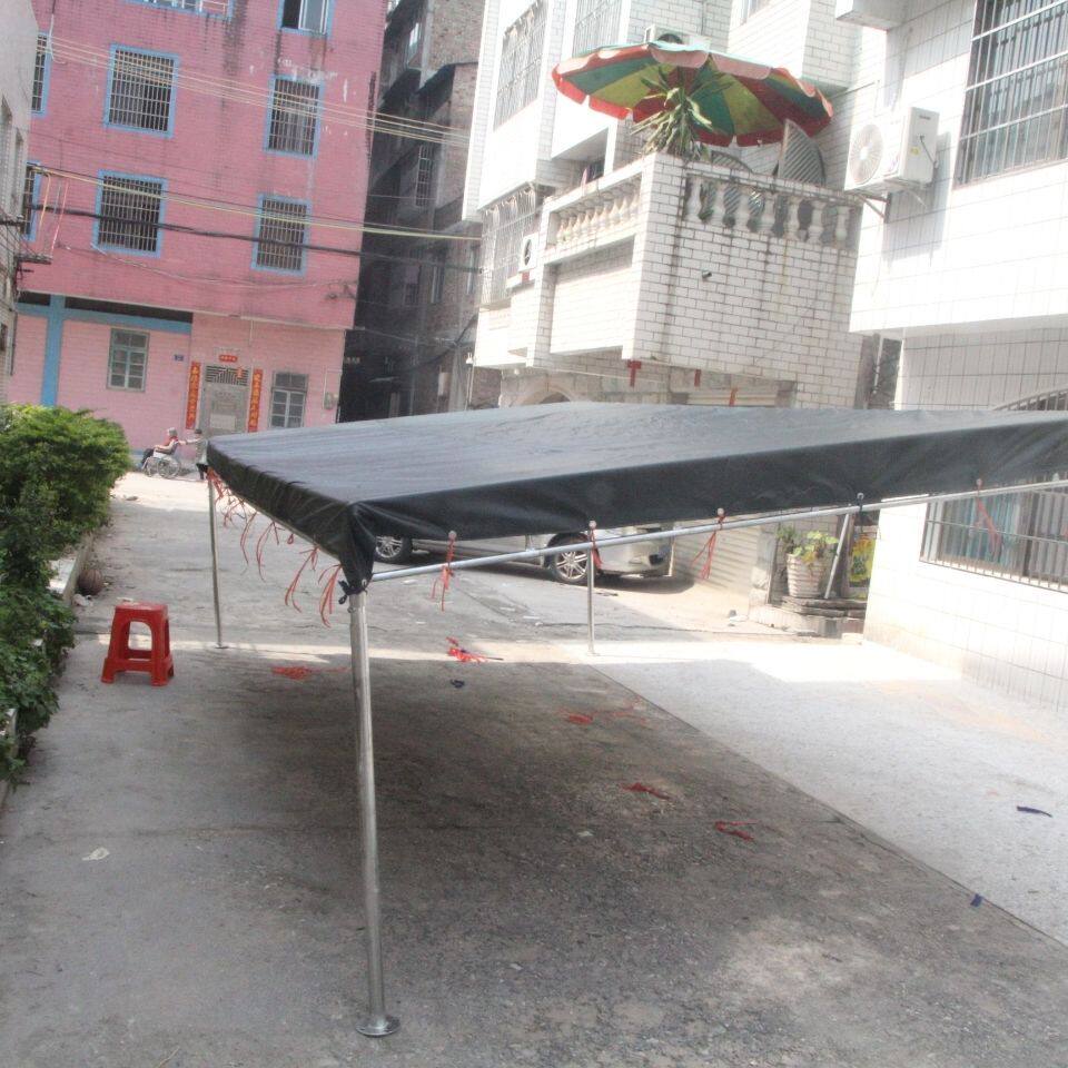 斜面雨棚户外酒席帐篷工地摆摊挡风遮雨油布遮阳篷店铺门口停车棚