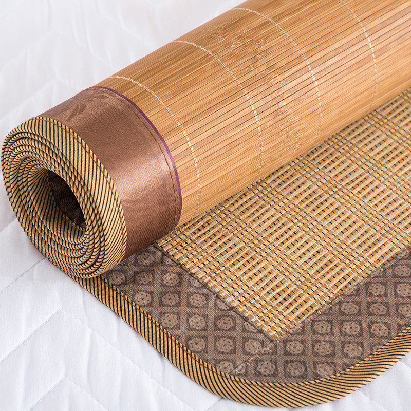 定1.8m床竹席凉席双面制做1.5米直筒1.2m宿舍1.35夏季折叠2.0新款