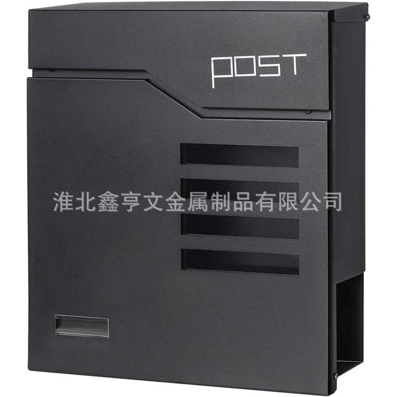 复古铁皮带锁信箱室墙信件家居装饰创意邮箱邮筒箱墙面壁挂饰
