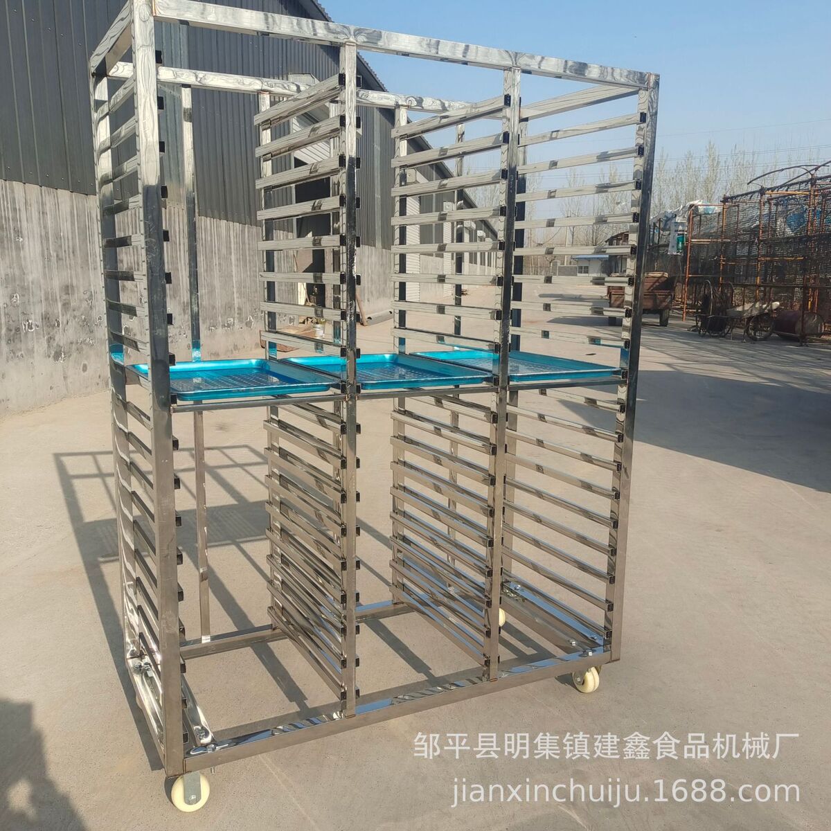 商用40-60盘馒头蒸房周转车50-70盘架子车18小推车馒头层