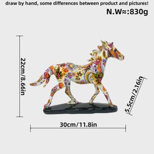 美式马摆件树脂工艺品玄关客厅家居书房酒柜装饰品高级感送礼礼品
