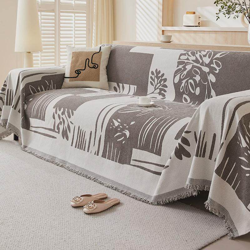 雪尼尔沙发盖布提花透气沙发盖巾简约现代全包沙发套罩沙发毯巾,居家布艺,沙发垫,淘宝优惠券,粉丝福利购,淘宝优惠卷