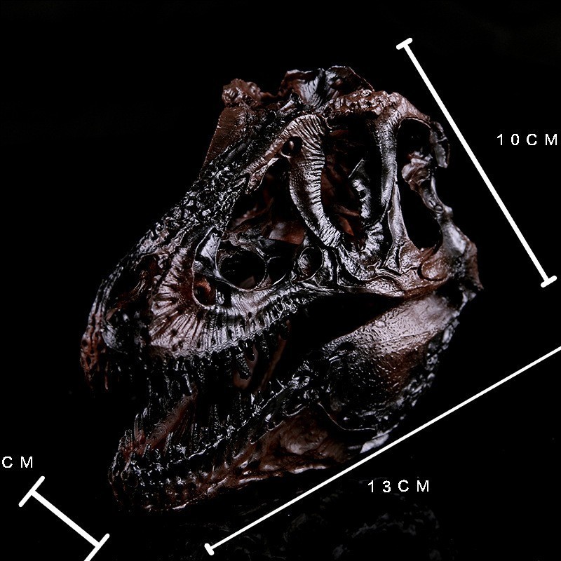 恐龙头骨模型树脂工艺品霸王龙骷髅头动物骨架研究参考动物骷颅头