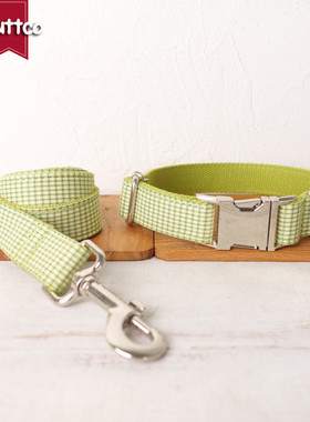 厂家销售格子狗圈宠物牵引绳狗圈套装新款宠物用品UDC-106