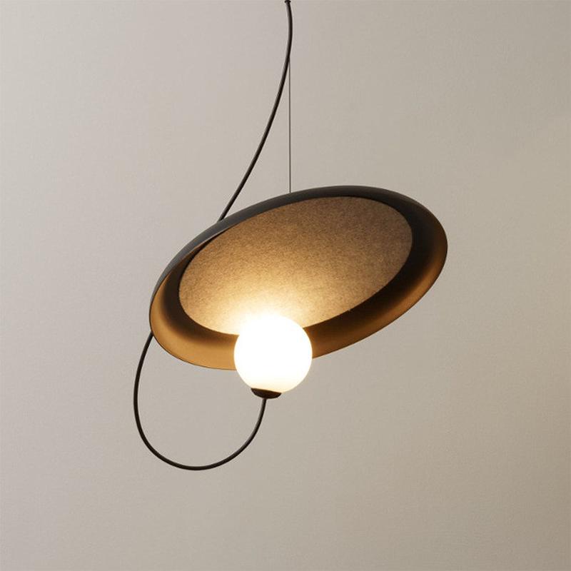 北欧餐厅灯极简设计师酒店卧室床头灯侘小吊灯风磁吸可调节装饰寂