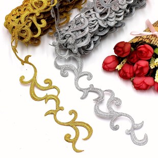6碼 飾補(bǔ)丁布貼花DIY材料刺繡花熨燙貼花長條 長工廠直銷衣服裝