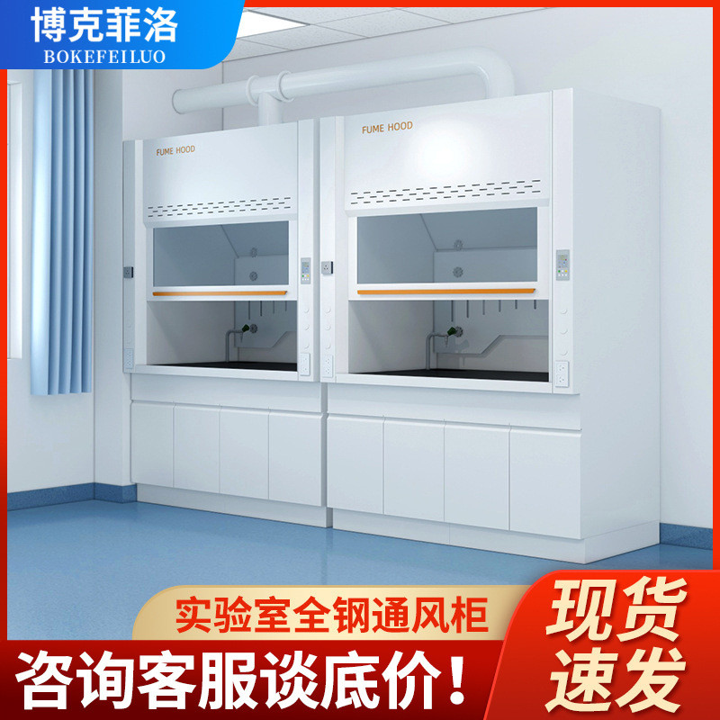博克实验室洛菲全钢通风柜物理化验排风柜学校化验室步入式通风橱