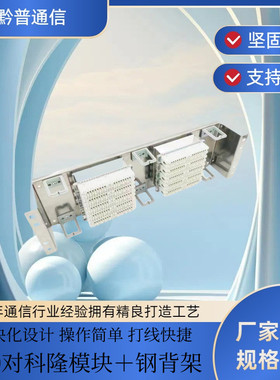 电话配线架语音配线架电话接线排模块克隆条科隆款VDF100对19英寸