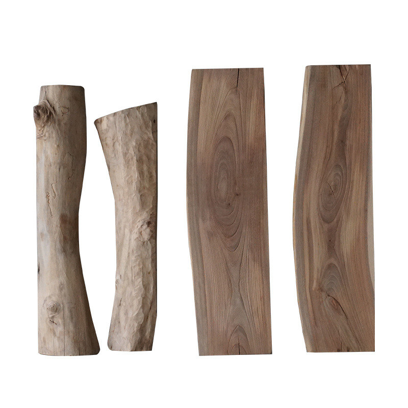 纯实木隔板书柜置物板木架子原木一字搁板木板储物柜展示架壁挂架