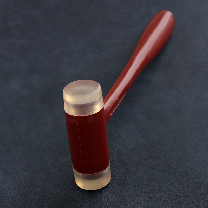 335克小红锤不反弹胶锤皮革DIY打斩锤安装锤非布兰查德锤高颜值