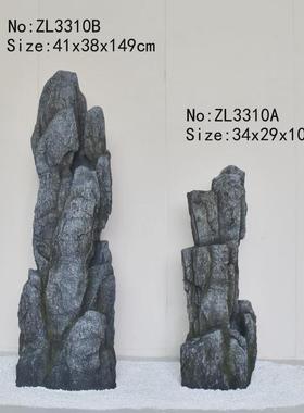仿真石头简约石柱太行石鹅卵石石柱太湖石柱绿植景观配石