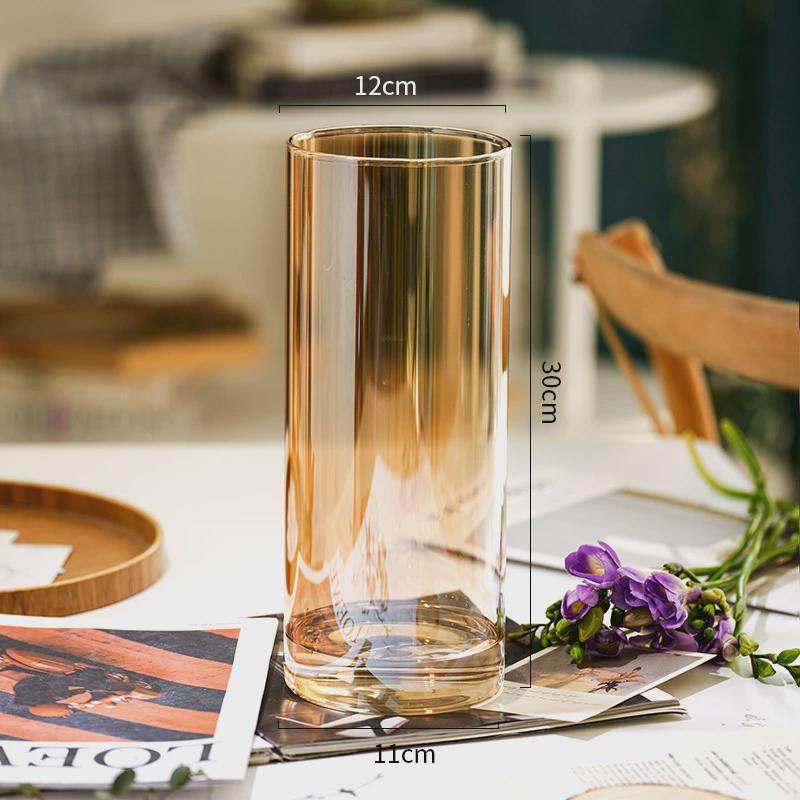 轻奢花瓶摆件玻璃透明水养富贵竹玫瑰百合插花客厅桌面落地装饰品,鲜花速递/花卉仿真/绿植园艺,花盆,淘宝优惠券,粉丝福利购,淘宝优惠卷