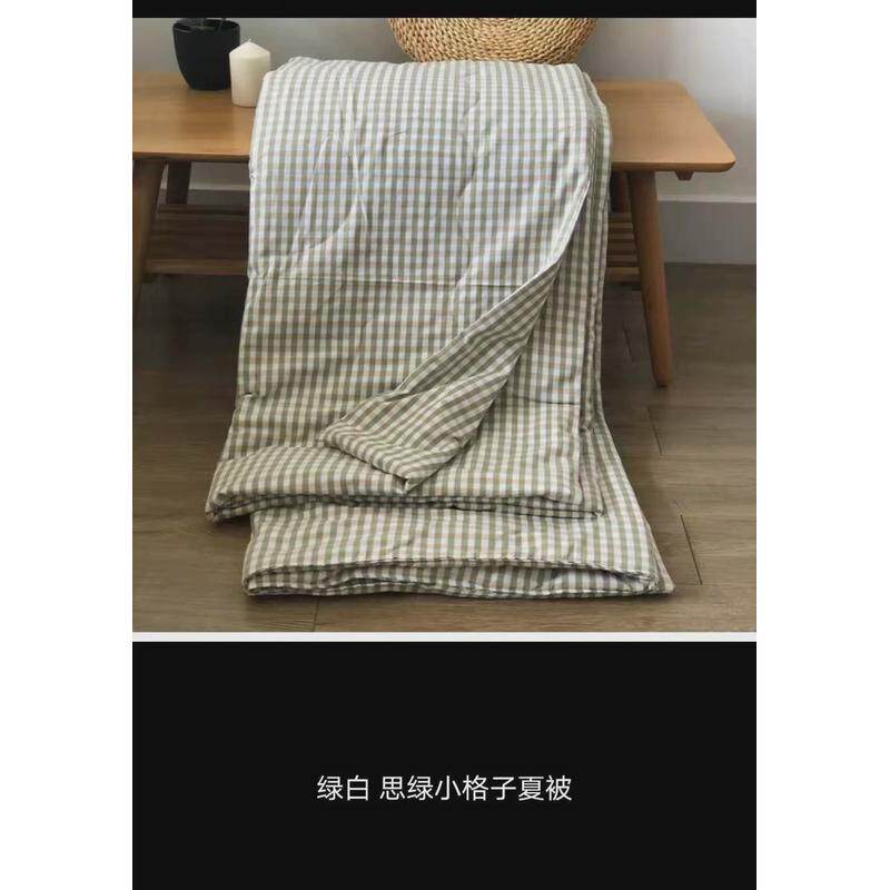 老粗布厂家空调被单人双人夏凉被薄款春夏被子