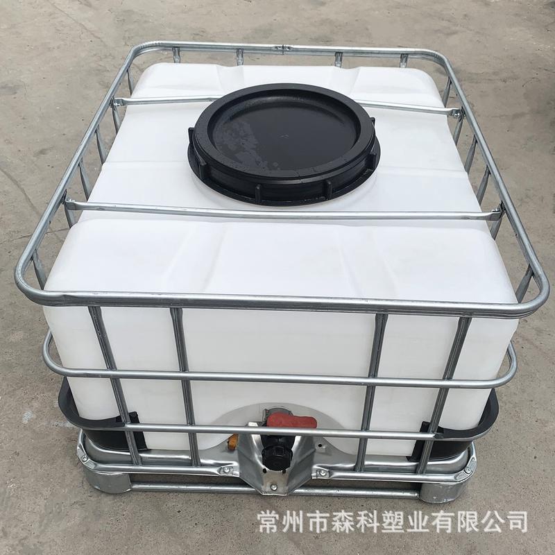 1000l吨桶搅拌罐1吨桶立方液肥搅拌桶方形搅拌1吨带框架搅拌方桶