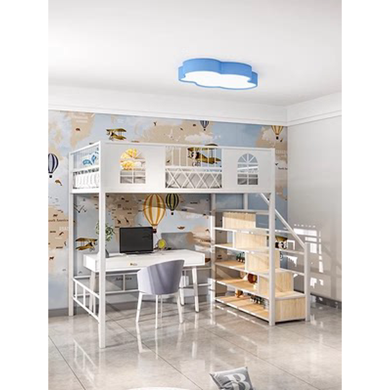 铁艺高架床小户型阁楼梯柜床多功能高低床省空间上床下桌,住宅家具,铁艺/钢木床,淘宝优惠券,粉丝福利购,淘宝优惠卷