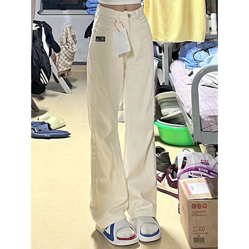 300斤胖mm设计感白色女春秋大码窄版女裤显瘦阔腿,女装/女士精品,大码裤装,淘宝优惠券,粉丝福利购,淘宝优惠卷