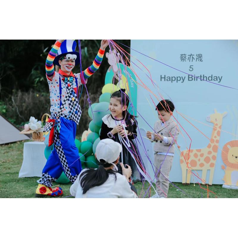 北京小丑表演上门服务生日派对百日周岁宴策划气球魔术泡泡秀科学