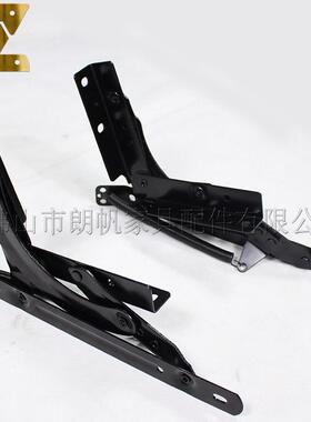 朗帆供货摇臂铰连 沙发床两端摇摆铰 功能黑色不锈钢床五金配件