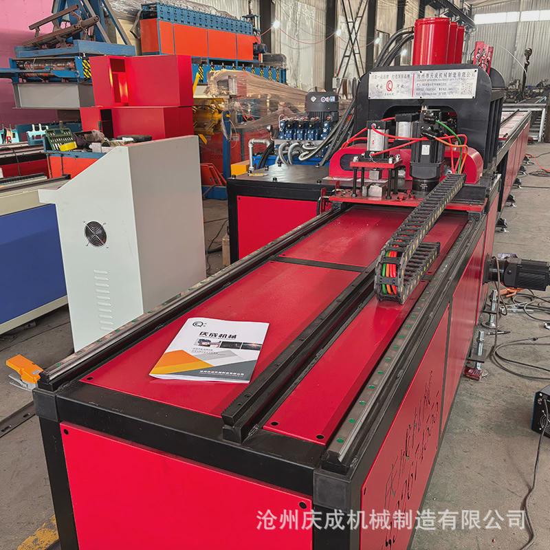 柔性性钢导轨导轨冲孔机铁塔防坠落导轨t型钢工字铝冲孔设备