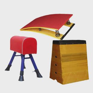 山羊可调节跳马幼儿园鞍马拆卸跳箱大小儿童跳训练器材弹簧助跳板