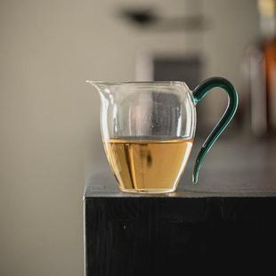 玻璃把手公杯公道杯文人空间茶海高硼硅分茶器