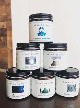 张袁记Shear Revival水晶湖水基发油发蜡发泥男士定型背头油头膏