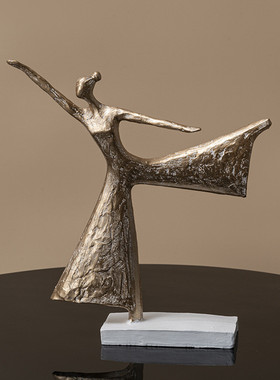 欧式工艺品摆件办公室抽象人物雕塑简约客厅雕塑艺术品装饰品