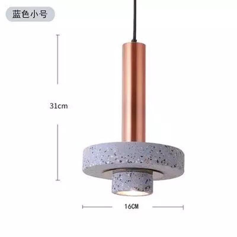 水磨石小吊灯水泥灯吧台吊灯灯具现代简约工业风北欧设计师餐厅灯