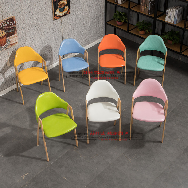 办公接待4s门店展会白色会客洽谈小圆桌桌简约休闲奶茶甜品店方桌