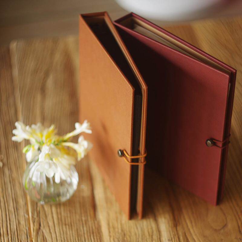 皮革活页6寸4r创意礼品相册插页式影集纪念册宝宝插袋可插1新品