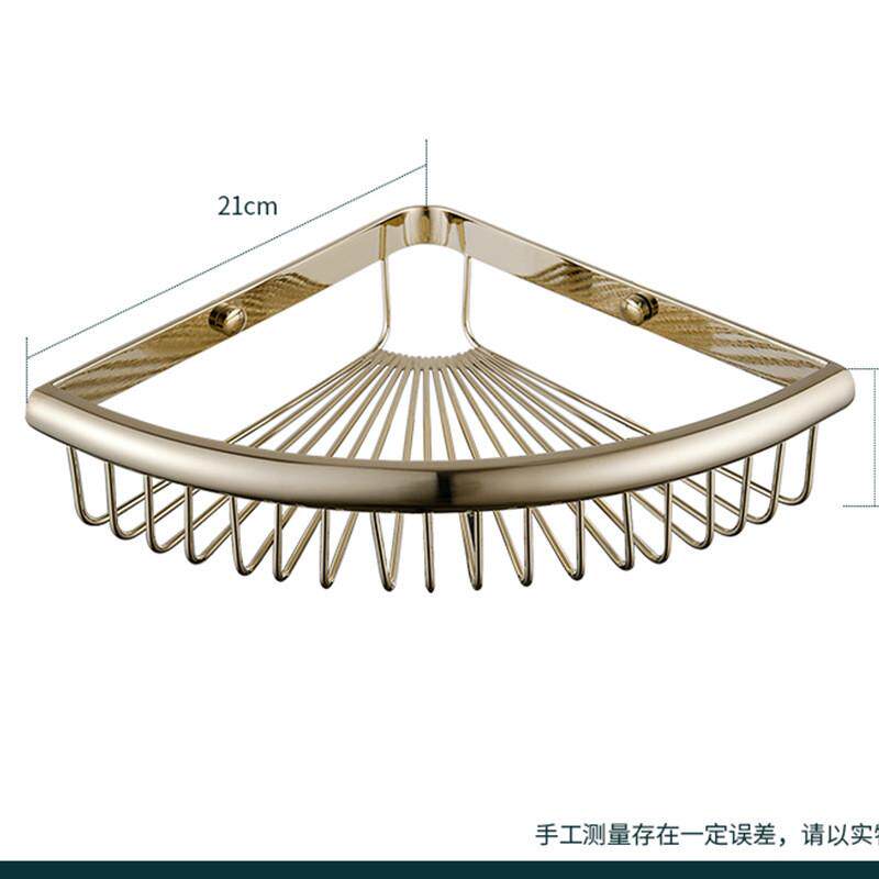 欧式三角置物架厕所免打孔卫生间洗澡间收纳壁挂式架子洗漱台墙上