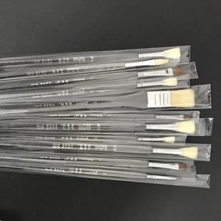 透明套装 铁盒水粉笔杆11支装 水粉笔水粉笔刷子扇形笔勾线笔a11