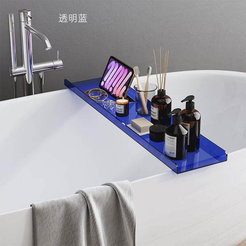 轻奢欧式透明置物架酒店SPA卫生间浴缸架多功能收纳托盘现货包邮