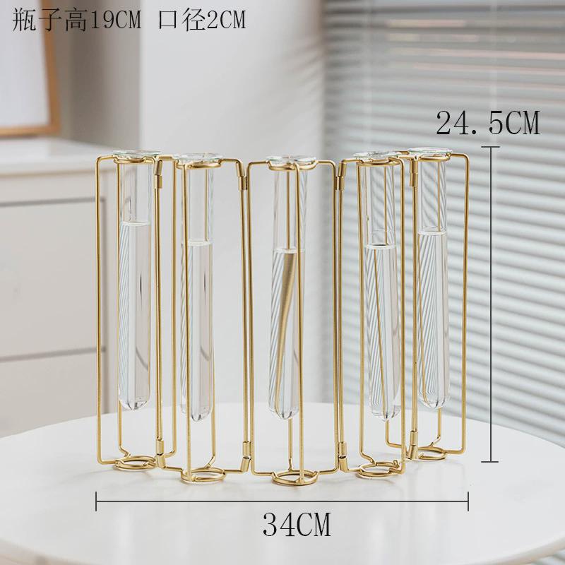 造型玻璃试管花瓶水培容器办公室绿色饰品时尚任意改变创意摆件