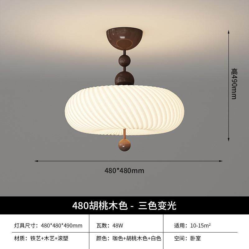 法式中古卧室灯客厅灯新款灯饰复古吸顶灯风感儿童房led护眼奶油
