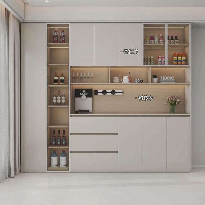 餐边柜enf展示柜板材酒柜餐边柜储物柜靠墙酒架客厅级酒柜