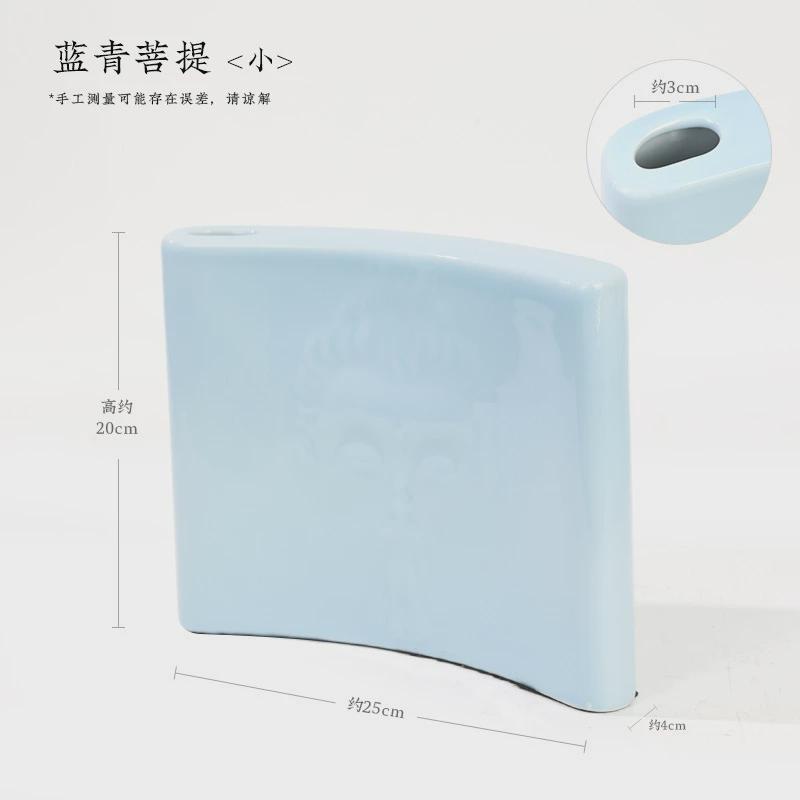 创意水培插花禅意摆件客厅书房民宿卧室简约桌面陶瓷花瓶组合干花