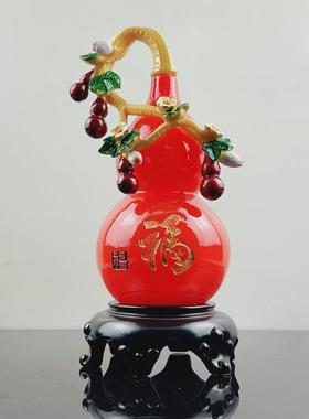 新款福气天然上市满满葫芦摆件创意家居酒柜工艺品装饰摆件批发
