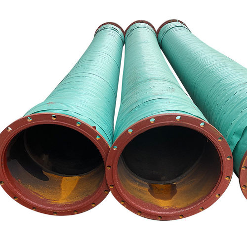 排灌法兰钢丝胶管 黑色加厚橡胶排涝管 12m农业大口径钢丝橡胶管