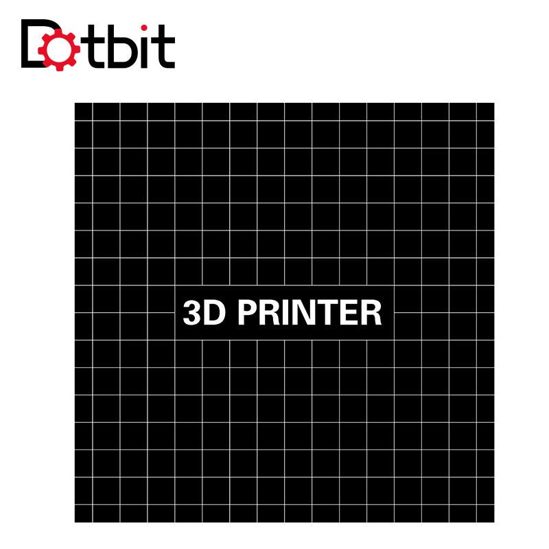 Dotbit3D打印机配件220*220mm热床钢板+平台贴纸组合防翘边新
