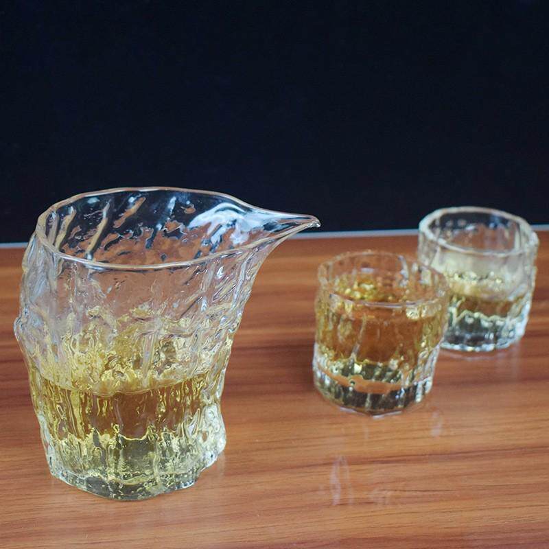 厂家批发高硼硅玻璃茶海创意树梢造型分茶器家用功夫树公道杯灵