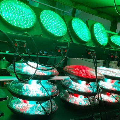 深圳厂家红绿灯警示灯盘配件200型单色双色交通信号灯满盘灯芯
