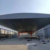 电动推拉棚折叠伸缩蓬仓库房顶活动棚篮球运动场遮阳防晒推拉雨篷