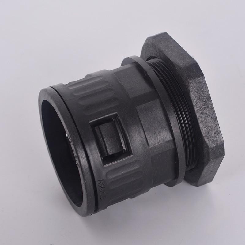 可定制塑料波纹管接头插式/卡式/法兰接头PA接头PA尼龙快速接头