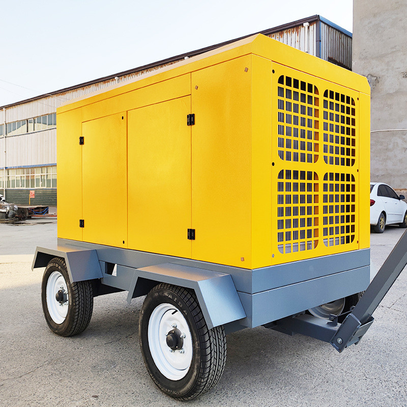 三致隧道移动螺杆式空压机75kw-132千瓦工程户外空气压缩机厂气泵