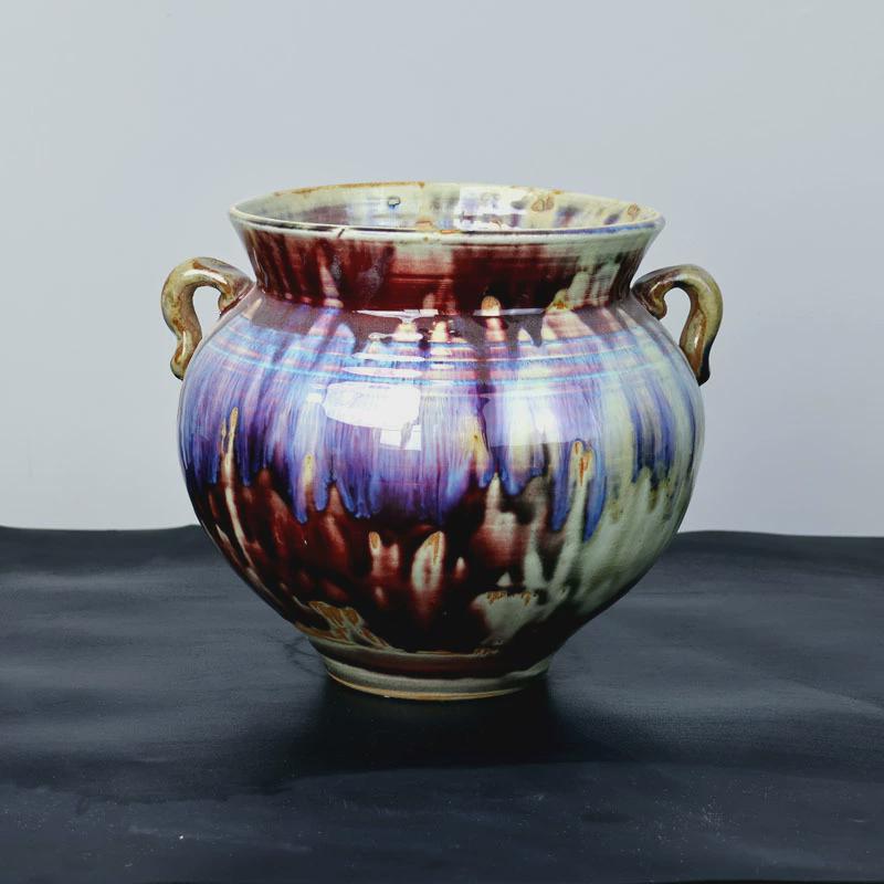 景德镇手工陶瓷陶瓷花瓶客厅摆件家居花器装饰品复古文艺水培花瓶